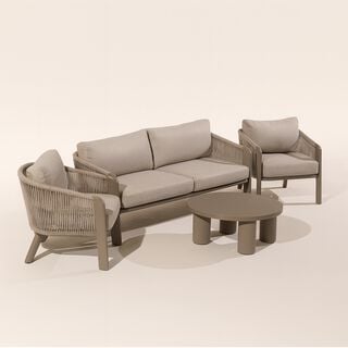 Homez Aluminum Memphis Sofa Set Of 4Pcs,