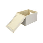 Fabric Storage Box With Lid & Transparent Side image number 2