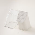 Alberto white stainless steel grater multifunction with 6 blades 39*13*14cm image number 8