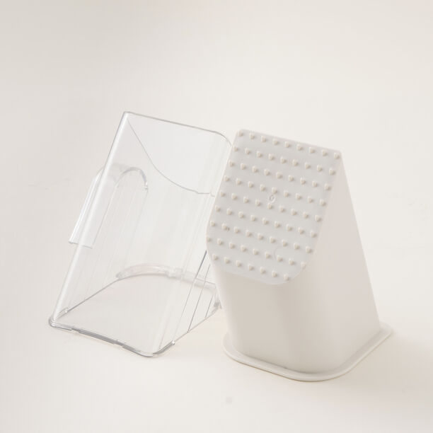 Alberto white stainless steel grater multifunction with 6 blades 39*13*14cm image number 8