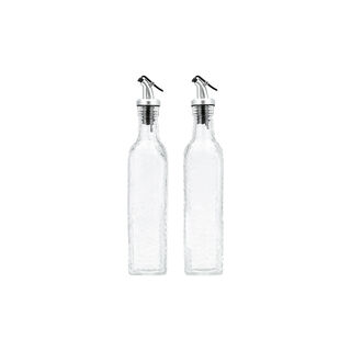2 Pcs Glass Oil & Vinegar Bottle