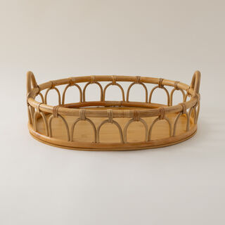 Rattan Tray 44X37X15 Cm
