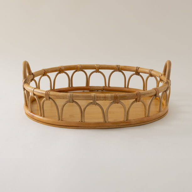 Rattan Tray 44X37X15 Cm image number 1
