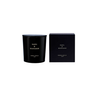 3 wick basil & mandarín scented jar candle 600 g