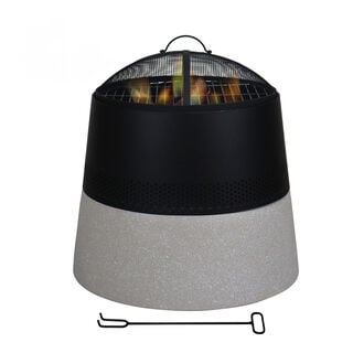 Homez Mgo Bbq Grill For Wood And Charcoal, 54.5*54.5*52 Cm