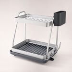 Alberto 2 tiers aluminum dish rack, silver 47.2*32*15cm image number 0