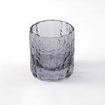 La Mesa 4 Pcs Embossed Tumbler Glass Set, Grey 8*8*8.6 Cm image number 3
