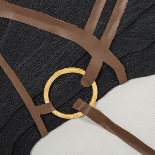 Homez wall art framed canvas wood, 90*120*5cm