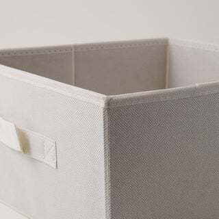 Homez Polyester Clothes Organizer Box, Beige 33*26*33Cm