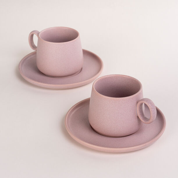 Dallaty pink porcelain English tea cups set 12 pcs image number 1