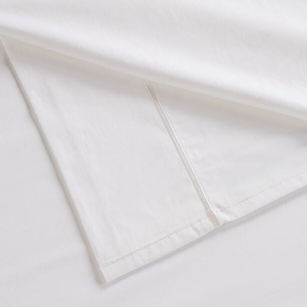 Boutique Blanche Flat Sheet 100% Egyptian Cotton 400Tc King White 260*270 Cm image number 1