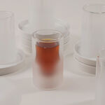 Dallaty 12pcs tea cup set with porcelain saucers, white image number 6