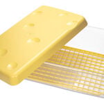 Plastic Cheese Saver With Yellow Lid10Cm image number 2