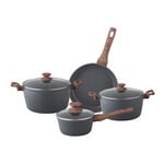 7Pcs Forged Aluminum Cookware Set With Silicone Handles  image number 0