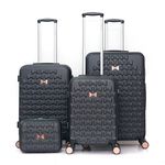 Travel Vision Set Of 4 Butterfly+Vanity Bag Black image number 0