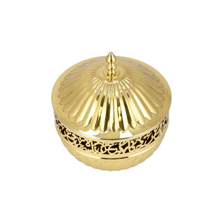 La Mesa Food Warmer Caligraphy Gold Colur 28x28x35 Cm,Small