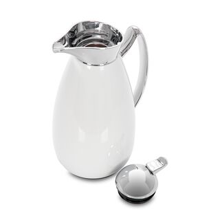 Dallety Steel Flask White/Chrome 1L