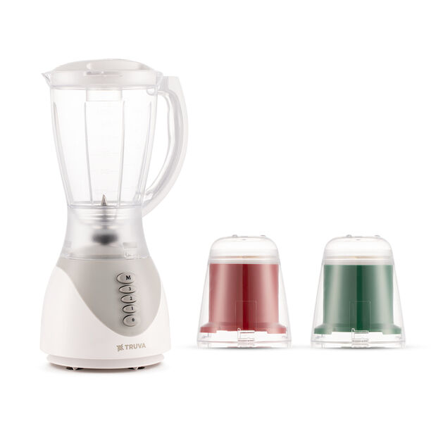Truva White 400W Blender With 2 Mills image number 0