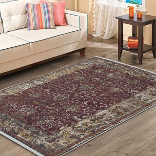 Cottage Silky Carpet Velvet Maroon 80X150 Cm