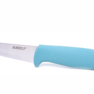 Alberto Paring Knife With Soft Blue Handle 4 Inch