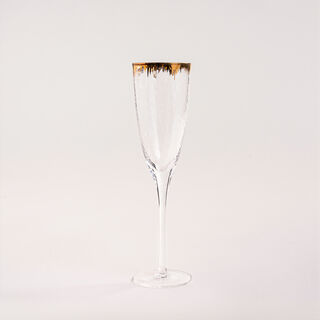 Painted Stemglass With Gold On Top 4 Pcs