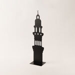 Black metal Ramadan decoration 22*17*90 cm image number 1