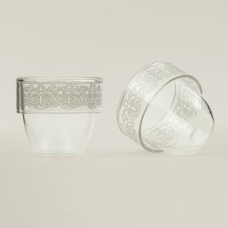 Dallaty glass coffee cup set 6pcs