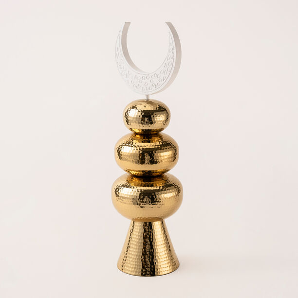 Gold metal Ramadan decoration 17*17*50 cm image number 0