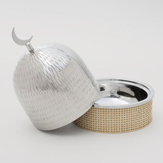 La Mesa Food Serving Pot, Silver, Medium 16*16*22 Cm