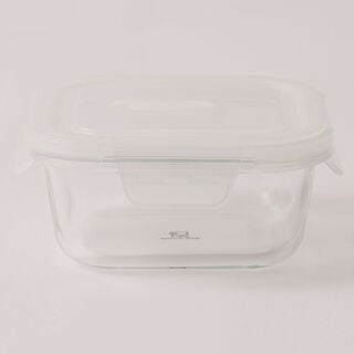  البرتو حافظة طعام زجاج مربعة 300 مل مع غطاء بفتحة تهوية