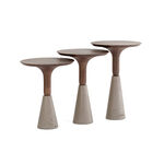 هومز لوي طاولة جانبية مع قاعدة خرسانية، بني 40*40*55 سم image number 2