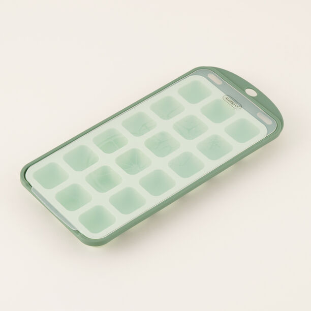 Alberto silicone ice tray with lid, light green, 18 cavities image number 2