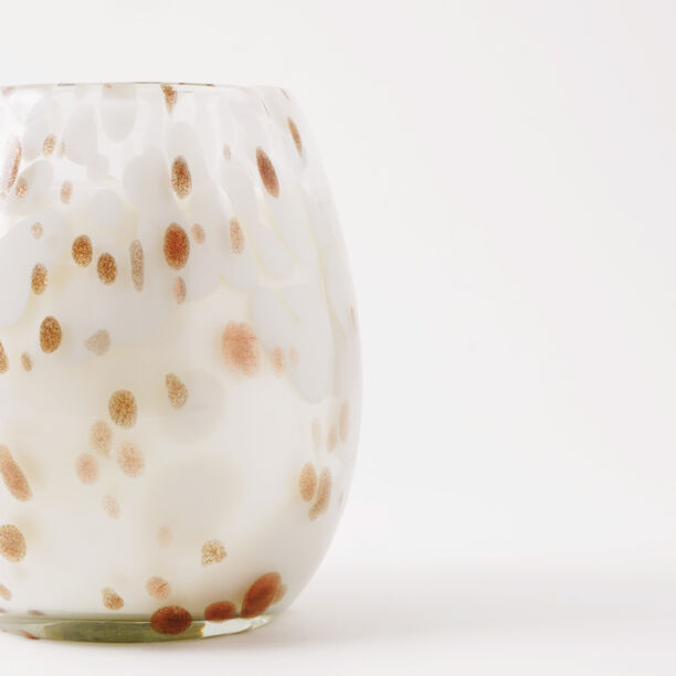 Homez glass jar candle 10*13.75cm, white image number 1