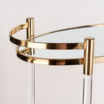 Acrylic Oval Serving Trolley image number 1