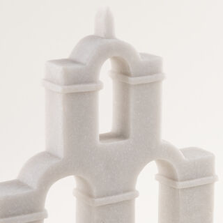 Homez aztec baley decorative sculpture 26*6.5*30cm, white