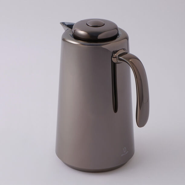 دلتي دلة بلاستيك مع مسكة اكريليك حافظة للحرارة، أسود 1 لتر image number 0