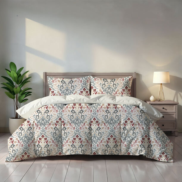 كوتاج طقم لحاف 4 قطع بتصميم زهور دمشقية سوبر كينج 240*260سم image number 2