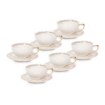 English Tea Cups Set Gold image number 1