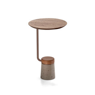 Homez crivo side table, walnut 40*40*55 cm