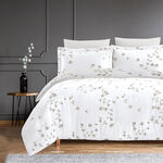 Cottage white microfiber twin comforter set 4 pcs image number 5