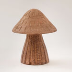 Homez decoration mushroom figurine resin wood grain image number 0