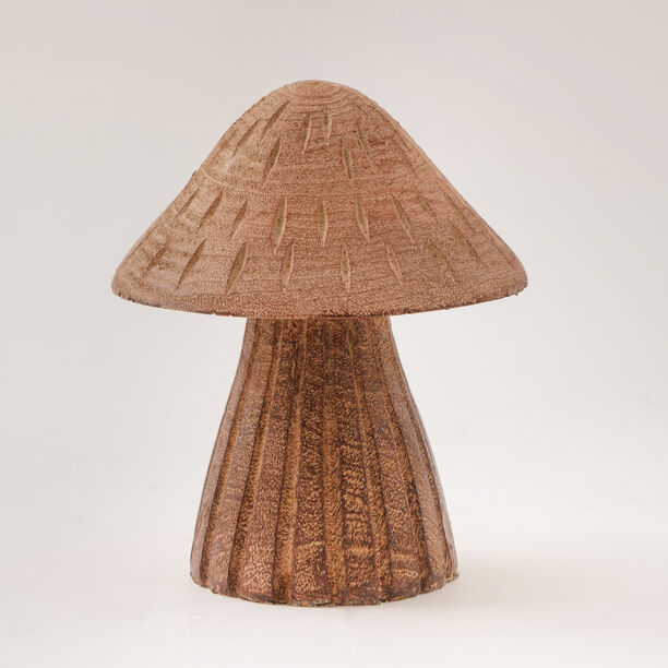 Homez decoration mushroom figurine resin wood grain image number 0