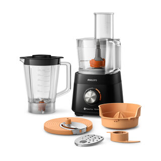 Philips Compact Food Processor, 1.5L, 750W, Black