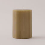 Homez Soya Wax Candle, Beige 7*7*10Cm image number 0