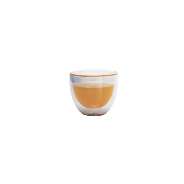 Dallaty white porcelain and glass Tea and coffee cups set 18 pcs image number 5
