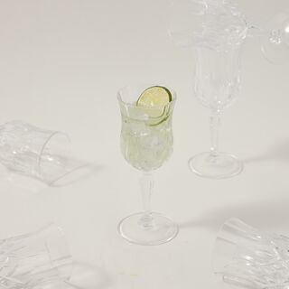 RCR transparent crystal goblets 6 pcs