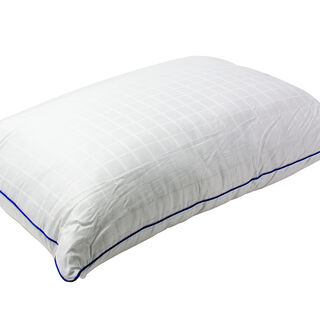 Blue Piped Pillow