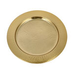 Manuscript Charger Plate Gold Colour image number 0