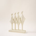 Homez resin decorative 26.8cm, offwhite image number 0