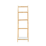 4 Tiers Bamboo Mdf Folding Rack White  image number 1